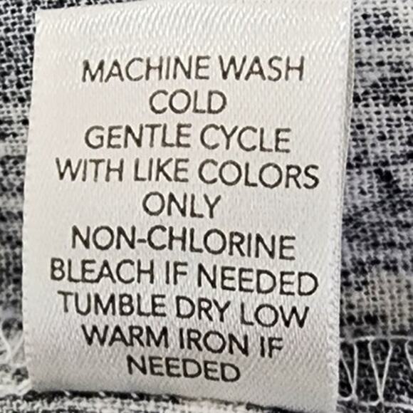 Vtg CJ Banks Black and White Animal Print Linen Blend Jacket 3/4 sleeves W Small - Picture 9 of 11